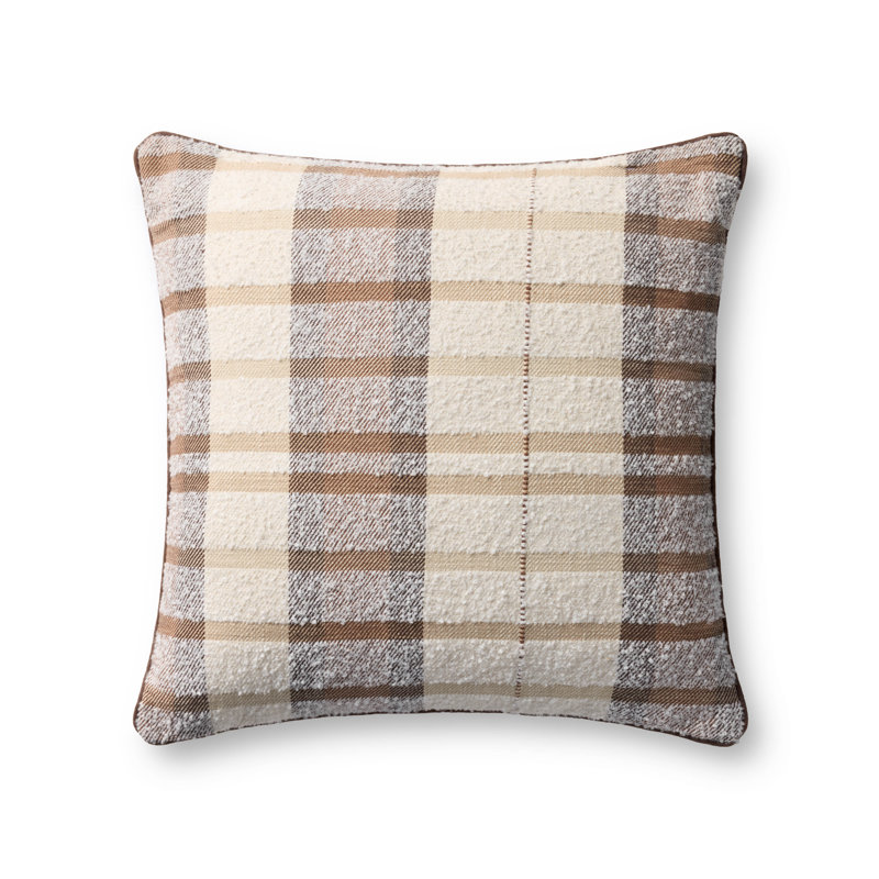 Cotton/Polyester Throw Square Pillow Cover & Insert by Loloi