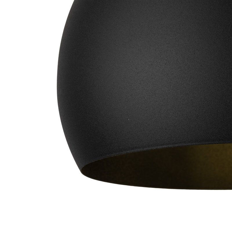 Luminaire suspendu ZOE, Noir, noir, noir, noir