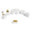 ensemble d'accessoires de salle de bain en marbre-112529917