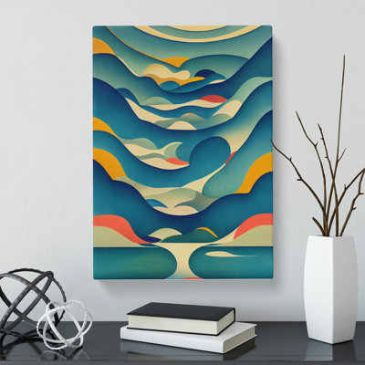 Gelueck Stream Abstract Vol.1 - Wrapped Canvas