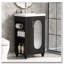 Meuble-lavabo moderne de 20 pouces avec lavabo en céramique et tablettes latérales-85697823