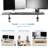 Clamp-on 40in Shelf Monitor Riser