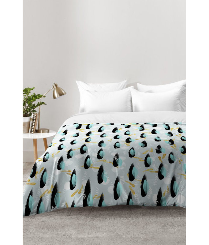 Marta Barragan Camarasa Modern & Contemporary Polyester Floral Comforter, King Comforter + 2 King Shams