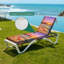  Coussin de patio pour l'extérieur 3 po Tropical Sunset Beach Turquoise Waves Floating Pink Plumeria