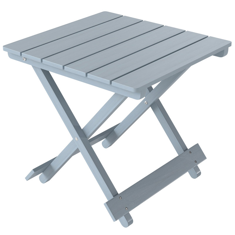 Rectangular Folding Outdoor Coffee Table , cm W cm D, Light Grey