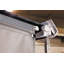Dakota Fields 250cm W x 2.5cm D Plastic Light Grey Cover Retractable Side Awning