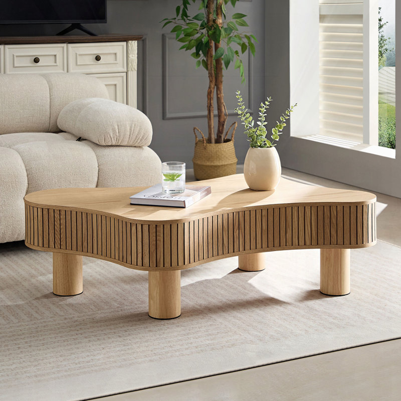 Table basse tambour Modern, Naturel