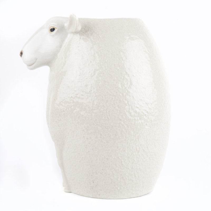 Flower Vase - O/S - Sheep - Suffolk Sheep White