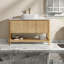 Meuble-lavabo moderne avec lavabo, bois durable et marbre, peu encombrant pour la maison