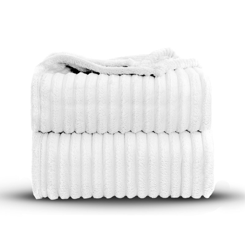 BELLISSIMA PLUSH THROW, 200cm x 150cm, White