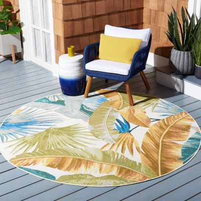 Ismene 500 Performance Floral Indoor/Outdoor Area Rug