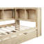 Lit de jour simple avec lit gigogne et rangement - Structure en bois massif et fabrication fonctionnelle-219991830