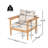Terassi Outdoor Acacia Wood Lounge Chair, Set Of 2
