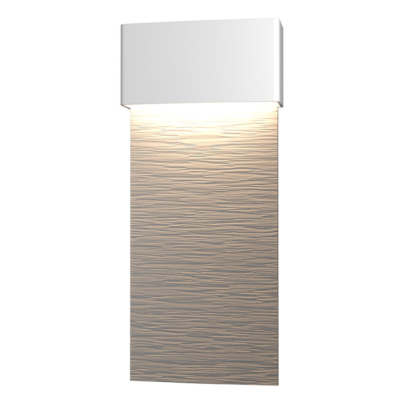 Stratum Integrated LED Outdoor Flush Mount, 21.8" H x 9.5" W x 3.7" D, Coastal White, Coastal White
