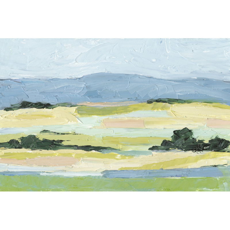 «Pastel Hills I» par Ethan Harper - reproduction d'art sur toile, H 8 po x l 12 po