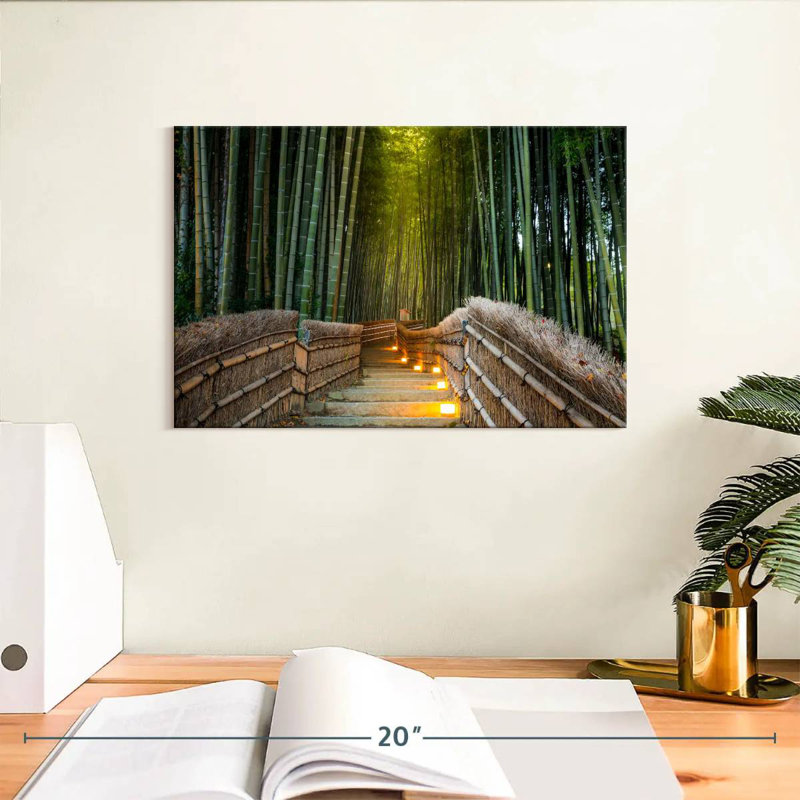 Sebbie Tranquil Arashiyama Bamboo Forest, 8" H x 12" W