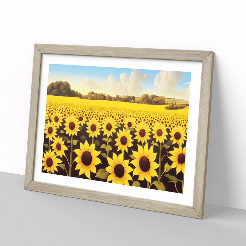Glorious Sunflower Field - Single Picture Frame Print
