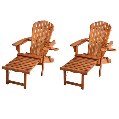 Yarborough Foldable Outdoor Adirondack Set
