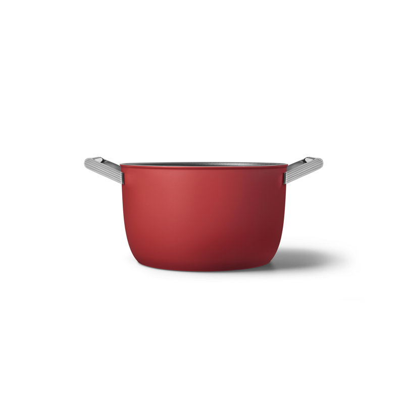SMEG Casserole Dish w/ Lid, Red, 8.1365 qt.