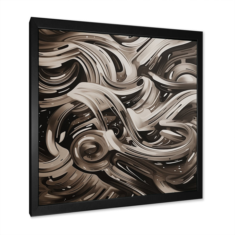 «Vallecito Geometric Illusions II», reproduction sur toile, Cadre photo noir, H 16 po x l 16 po x P 1 po