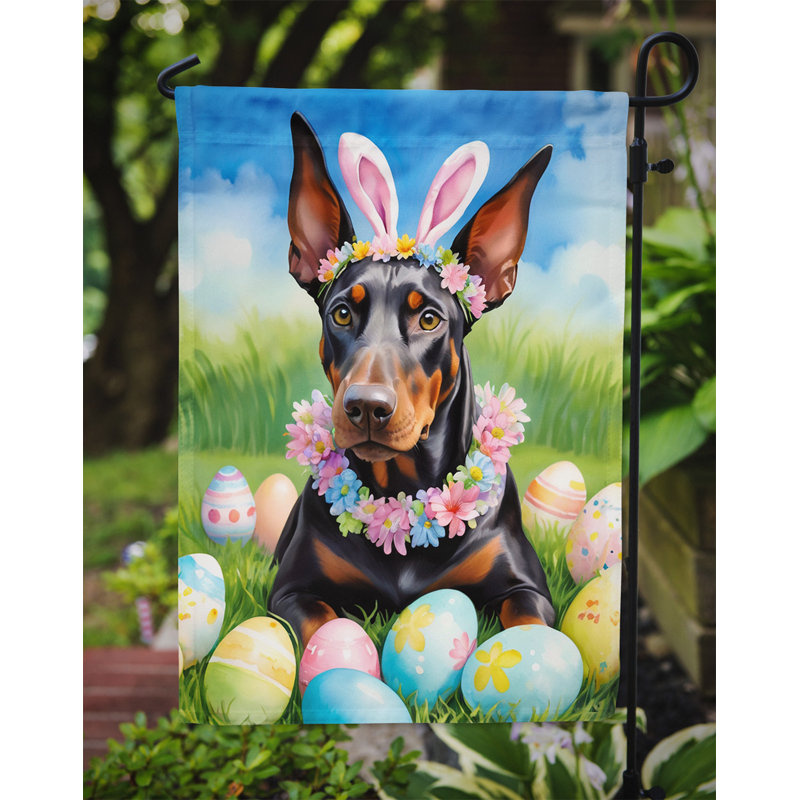 Easter Egg Hunt Double Sided 15.5'' H x 11.25'' W Polyester Easter Garden Flag