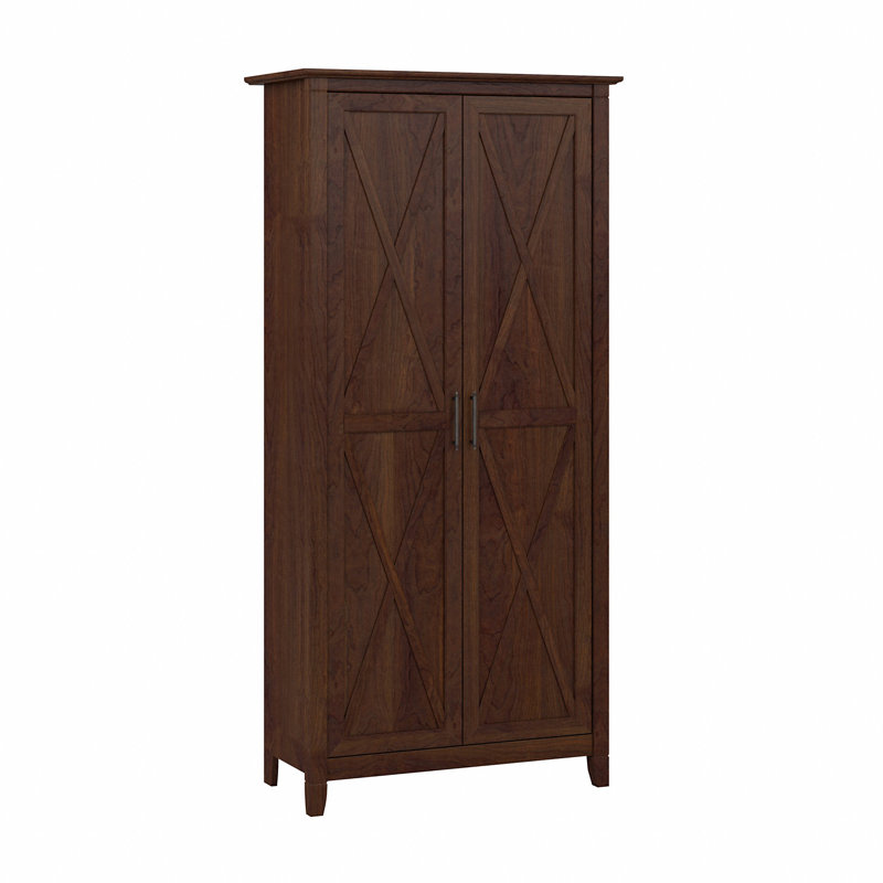 Huckins 32'' Wide 5 - Shelf Storage Cabinet, Bing Cherry