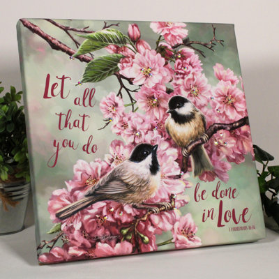 Imprimé Love Birds Pizazz avec cristaux éblouissants