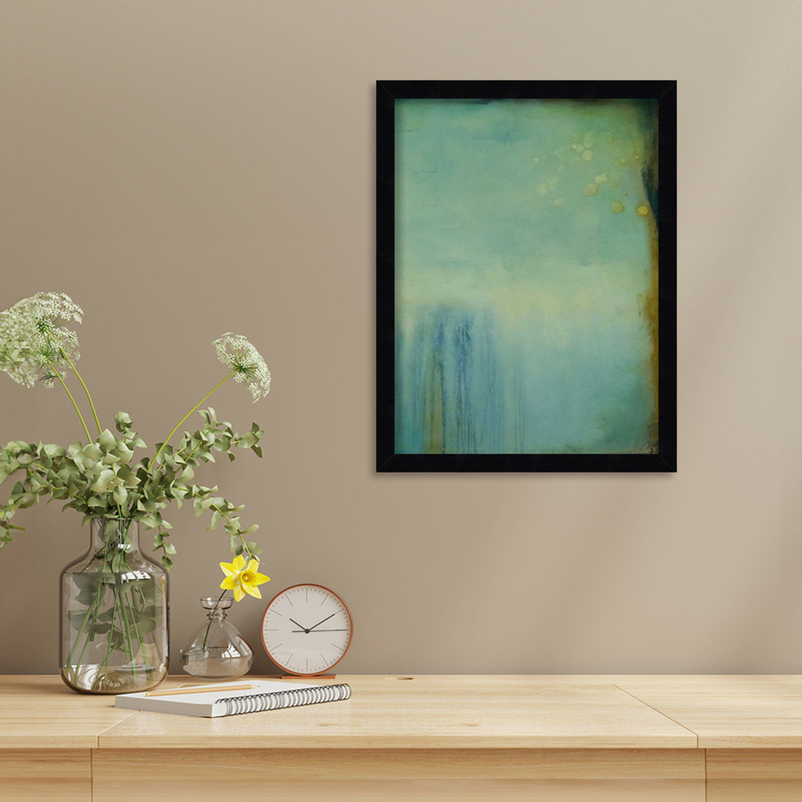 Whispering Souls II Print by Erin Ashley, Black, 17" H x 13" W