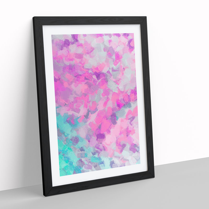 Bombshell Abstract - Single Picture Frame Print, Black, 64cm H x 46cm W x 2cm D