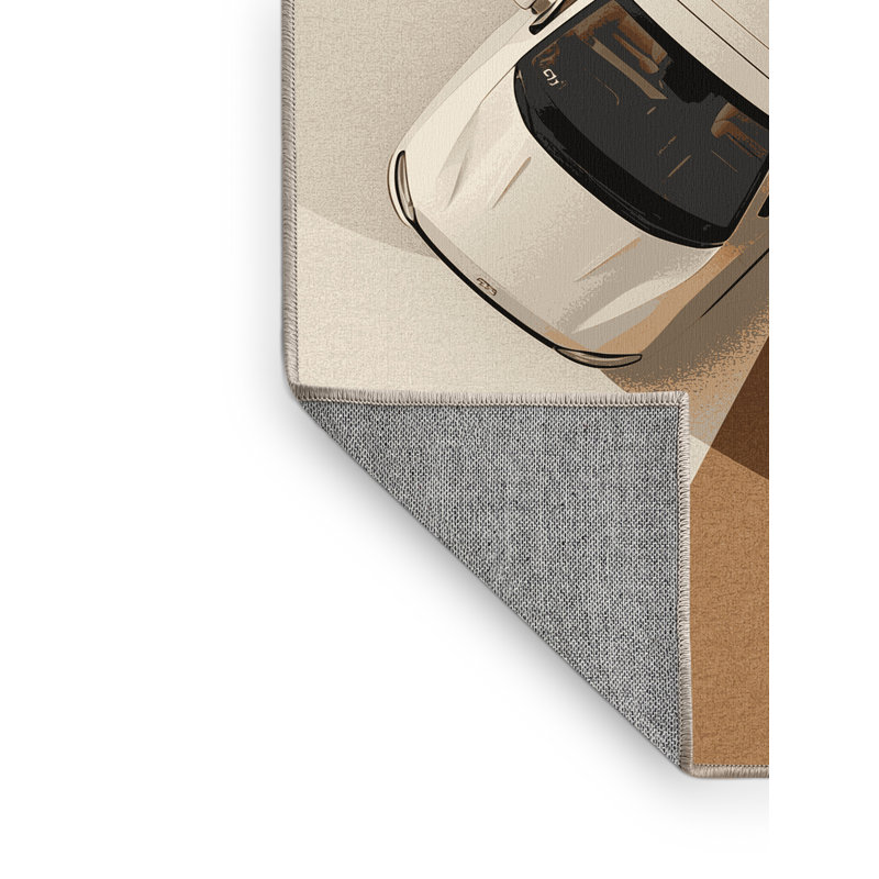 Tapis moderne pour mini-fourgonnette lavable à la machine, 7 x 10