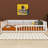Maily Wood Full Size Upholstered Platform Bed with Guardrail and Pillow-1943433221