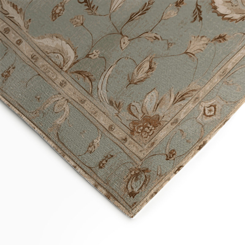 Tapis gris d'intérieur et d'extérieur Tabriz, Rectangulaire 3 pi x 5 pi