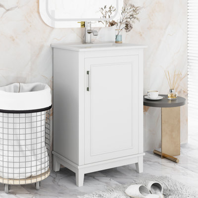 Meuble-lavabo de 20 po avec lavabo en céramique