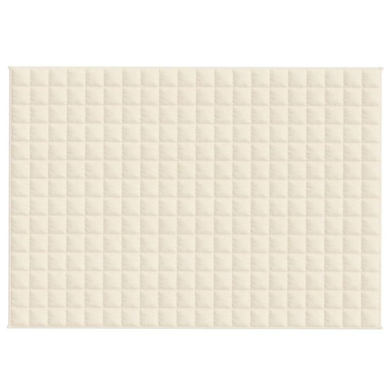 Couverture en tissu , 54.3" W x 78.7" L, Crème, crème