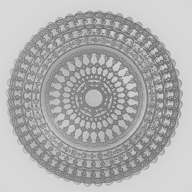 Assiette plate 12 po