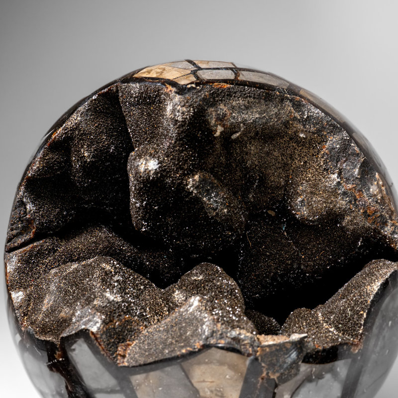 Septarian Druzy Geode Sphere From Madagascar (24.5 Lbs)