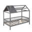 Lit simple en bois avec clôture (lit)-814322810