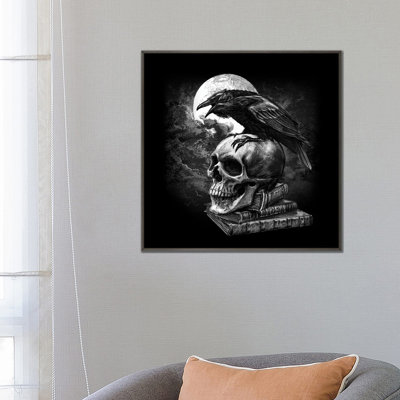 Poe's Raven - Wall Art Print - Framed Canvas