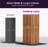 PURPLE LEAF 10' X 16' Hardtop Gazebo Outdoor Wood Grain Aluminum Frame Galvanized Steel Double Roof Gazebos with Netting and Curtains for Patio Deck Backyard Garden-123096409