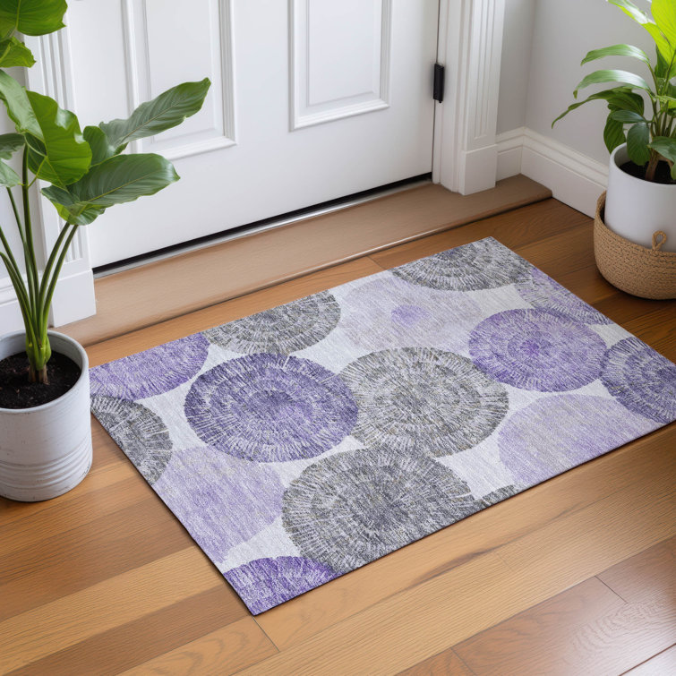 Machine Washable Indoor/Outdoor Adalaide ACN2351 Abstract Rug