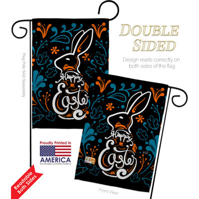 Ensemble de drapeaux en polyester 18 x 13 po Bunny