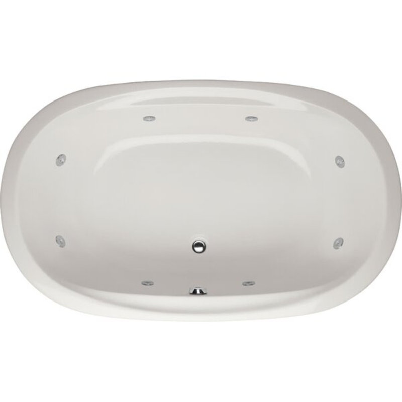 Galaxie 74'' L Bathtub, White, Polished Brass