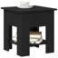 Table basse vidaXL chêne noir 15,75 x 15,75 x 16,54 po en bois d'ingénierie