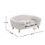 Structure de lit pour chien en velours côtelé surélevé pour petits chiens, canapé pour animaux de compagnie avec pieds en bois d'hévéa et mousse de soutien, assemblage facile - beige-351004721