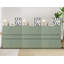 Wooden Accent Storage Cabinet With 4 Doors And 2 Drawers