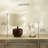 Gren Wooden Table Lamp Round With Shade - White