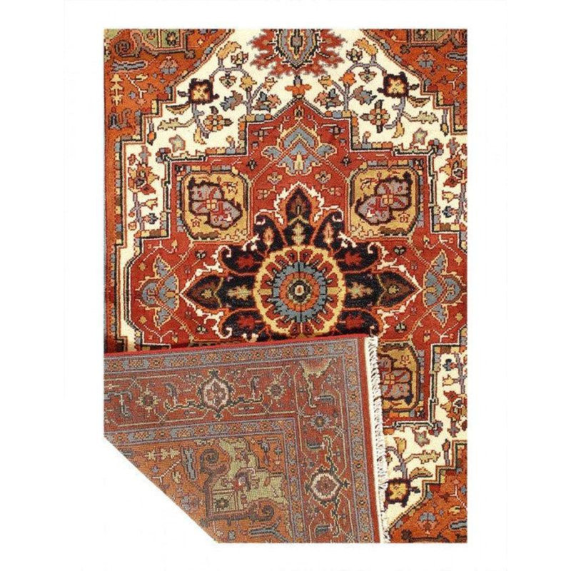 Hand Woven Cotton and Wool Oriental Area Rug