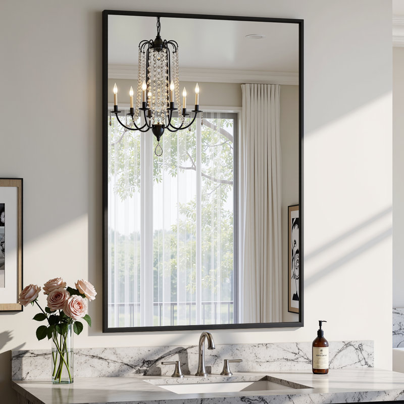 Miroir mural de salle de bain Lunara, 30 po x 22 po