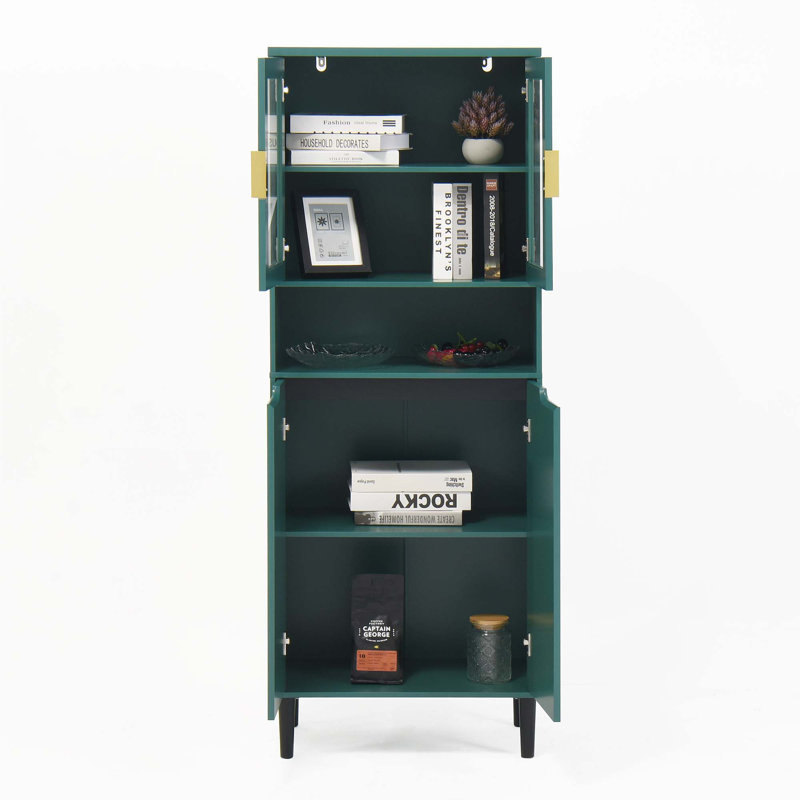 Tall Bathroom Storage Freestanding, Green
