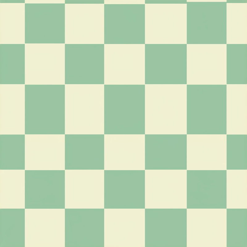 Papier peint à carreaux avec motif géométrique vert menthe, Peel and Stick